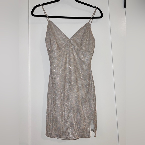 Revolve Superdown Rainbow Sparkle Dress Cocktail Club Dress Sexy Size Small - Picture 1 of 8